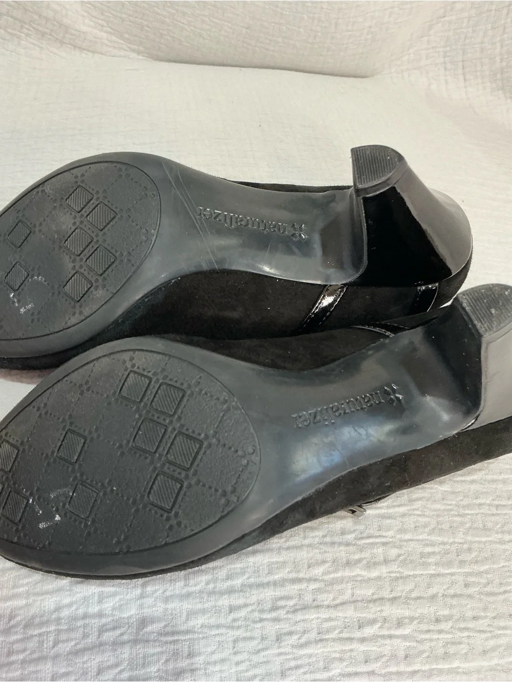 π€ Naturalizer Brigid Black Leather 3β Heeled Mary JanePumps Heels Shoes Size 6.5 - Picture 7 of 7